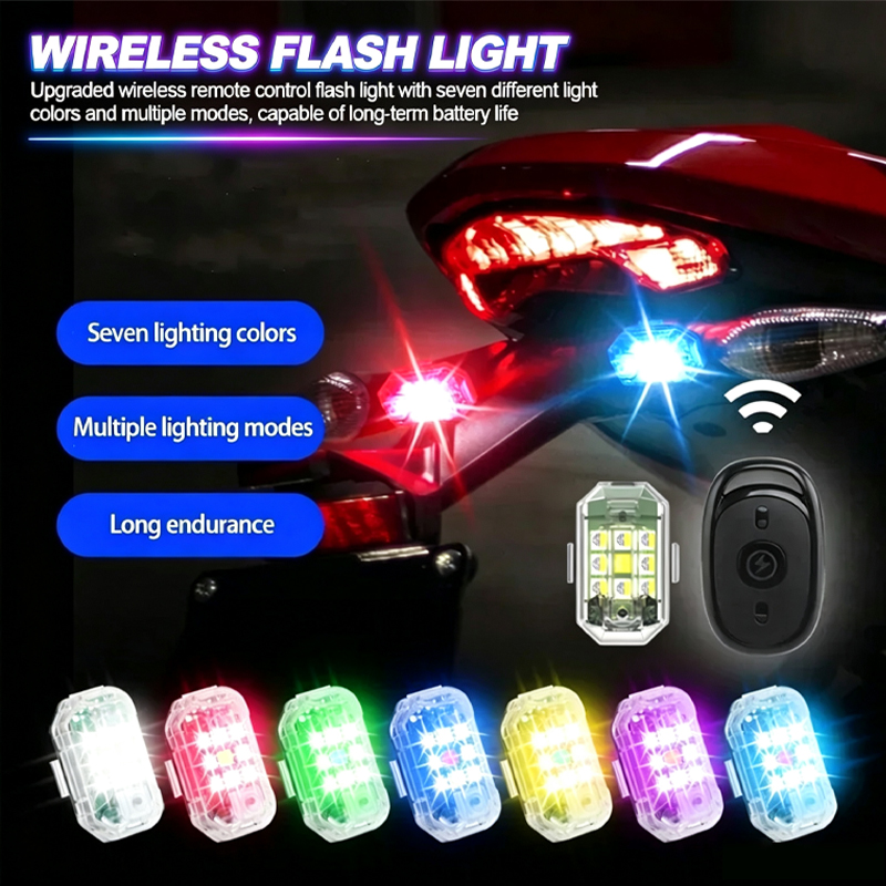 Drone Led Light - Draadloze LED Drone Stroboscooplamp voor motorfiets