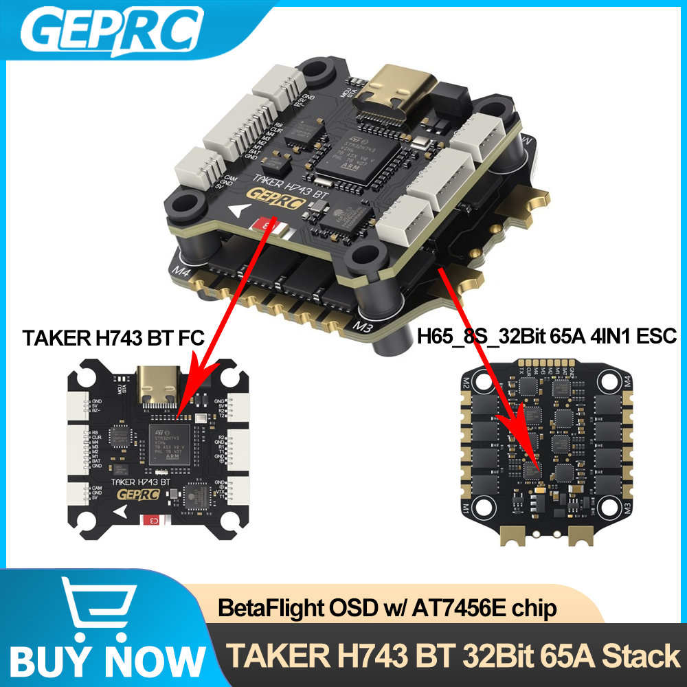 GEPRC TAKER H743 BT 32Bit 65A  - Drone Esc recensie en prijs